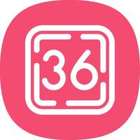 Thirty Six Line Curve Icon vector