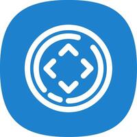 All directions Line Curve Icon vector