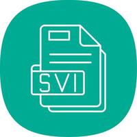 Svi Line Curve Icon vector