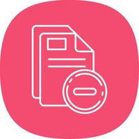 Close Line Curve Icon vector