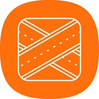 Overpass Line Curve Icon vector