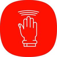 Drag Window Line Curve Icon vector