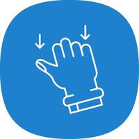 Drag Line Curve Icon vector