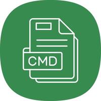 Cmd Line Curve Icon vector