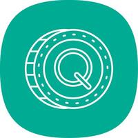 Quetzal Line Curve Icon vector