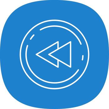 Fast forward Line Curve Icon vector