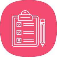 Task Line Curve Icon vector