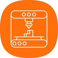 3d modeling Line Curve Icon vector