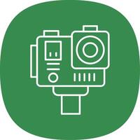 Action camera Line Curve Icon vector