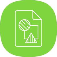 File Line Curve Icon vector
