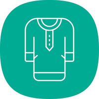 Clothes Line Curve Icon vector