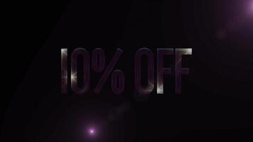 10 Percent OFF Letter Logo Videos Company Offer Promotion