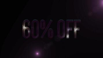 60 Percent OFF Letter Logo Videos Company Offer Promotion