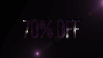 70 Percent OFF Letter Logo Videos Company Offer Promotion