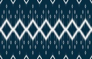 Geometric ethnic oriental ikat pattern traditional Design vector