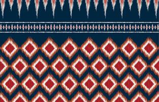 Geometric ethnic oriental ikat pattern traditional Design for background vector