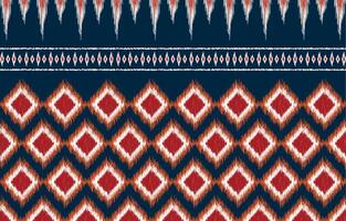 Geometric ethnic oriental ikat pattern traditional Design for background vector