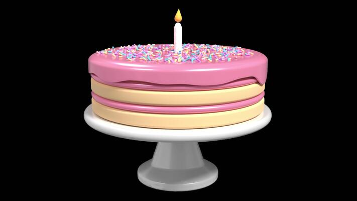 Cake Animation Stock Video Footage for Free Download