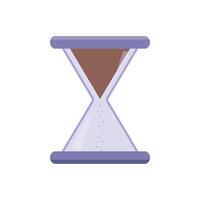 Purple hourglasses. Infographic from an hourglass. vector