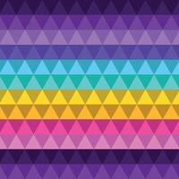 mosaico antecedentes. el antecedentes es hecho de triangulos de diferente colores. vector