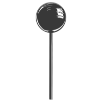 AI generated Silhouette candy lollipop black color only png