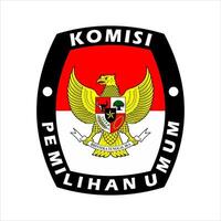 kpu indonesio gobierno general elección logo vector