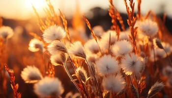 ai generado suave amarillo diente de león, un símbolo de verano belleza en naturaleza generado por ai foto