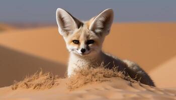 ai generado linda pequeño mamífero mirando a cámara en natural belleza generado por ai foto