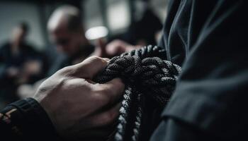 ai generado joven adultos trabajando juntos en un textil industria taller generado por ai foto