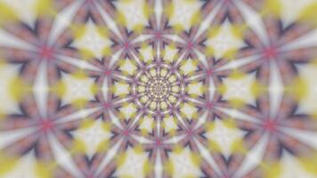 Mandala 3D Kaleidoscope seamless loop Psychedelic Trippy Futuristic Traditional Tunnel Pattern for Consciousness Meditation Background Video Relaxing Ethnic Colorful pattern Chakra Kundalini Yoga