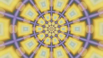 mandala 3d caleidoscopio senza soluzione di continuità ciclo continuo psichedelico trippy futuristico tradizionale tunnel modello per coscienza meditazione sfondo video rilassante etnico colorato modello chakra kundalini yoga