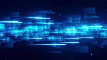 Futuristic Blue Digital Tech Abstract Background video