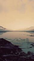 meraviglioso paesaggi nel Norvegia mare video
