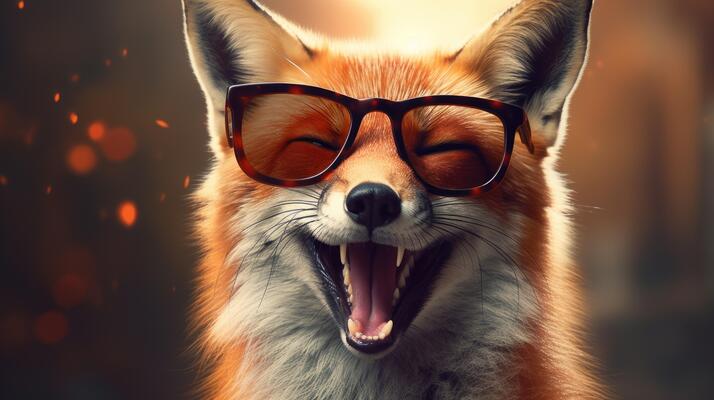 Fox With Glasses Stock Photos Images and Backgrounds for Free Download