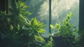 AI generated Vibrant Green Leaf Captured in CloseUp Amidst Sunlit Foliage photo