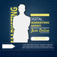 bannière de marketing d'entreprise numérique pour modèle de publication sur les médias sociaux psd