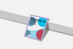 Porto Briefmarke Attrappe, Lehrmodell, Simulation psd