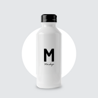 Water bottle mockup psd on transparent background