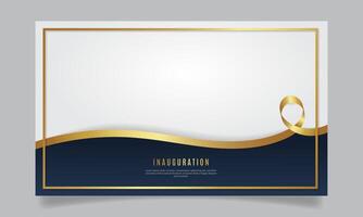 Inauguration composition with frame. - Vector. vector