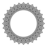 Frame with Mandala background. Ethnic decorative round element. - Vector. vector