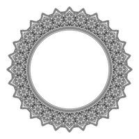 Frame with Mandala background. Ethnic decorative round element. - Vector. vector