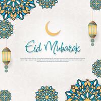Gradient illustration for eid mubarak islamic celebration. - Vector. vector