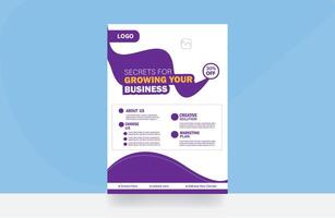 Marketing flyer design template vector