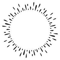 Doodle sketch style of Starburst, sunburst,  Element Fireworks Black Rays. Comic explosion effect. Radiating, radial lines. cartoon hand drawn illustration for concept design. vector