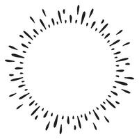 Doodle sketch style of Starburst, sunburst,  Element Fireworks Black Rays. Comic explosion effect. Radiating, radial lines. cartoon hand drawn illustration for concept design. vector