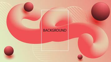 Modern abstract fluid background. vector