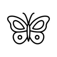 Butterfly icon. Insect vector linear pictogram. Summer symbol. Logo design.