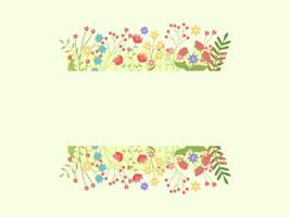 Botanical background for invitation and card, logo design and poster template. vector