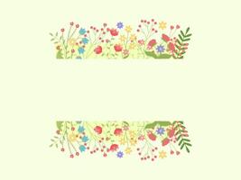 Botanical background for invitation and card, logo design and poster template. vector