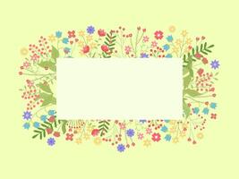 Botanical background for invitation and card, logo design and poster template. vector